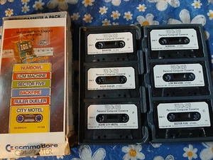 Math Cassette Confezione 6 Videogiochi (Commodore VIC-20, 1982) 1530 C2N Datassette - Foto 1 di 11