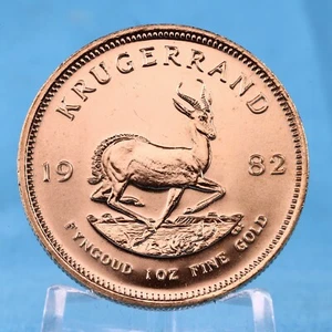 1 Oz Gold Krügerrand 1982 Goldmünze Südafrika (2.) Anlagemünze VZ - Bild 1 von 2