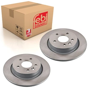 Pair of Rear Brake Disc Fits VOLVO OE 31471039 Febi 105714 - Picture 1 of 3