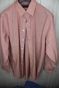 Stafford Travel Performance Super Shirt RED Men's Button Down 17.5 34/35 - Picture 1 of 5