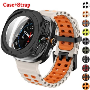 Correa Marina + Funda PC para Reloj Samsung Galaxy Ultra 47mm Correa Silicona Deportiva - Imagen 1 de 39