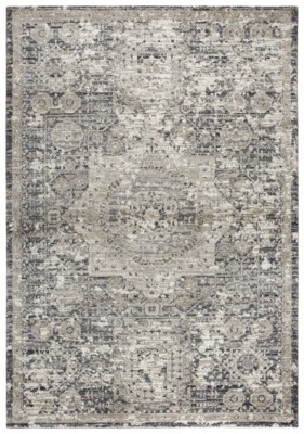 Rizzy Rugs Gray Transitional Casual Distressed Faded Area Rug Medallion PN6977 - Image 1 of 4