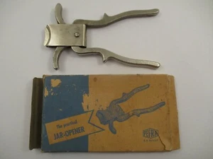 Vintage Pefra Praktischer Glasöffner Schwerlast Metall Küchenwerkzeug West Germany - Bild 1 von 8
