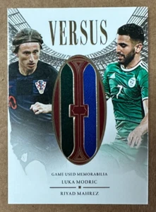 2020 Futera Unique Versus Relic Luka Modric Croatia & Riyad Mahrez Algeria 27/35 - Picture 1 of 2