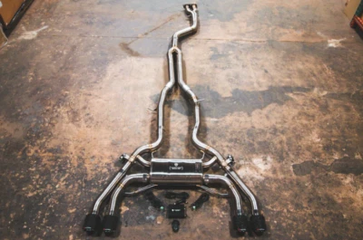 Valvetronic Designs Steel Valved Exhaust w/ Carbon Tips For 19-25 BMW X3M/X4M Foto 1 de 4