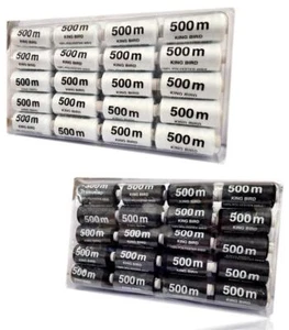 (0,75 EUR/1000 m) 40tlg. Nähgarn Set Nähset Allesnäher Polyester Garnset 40S/2 - Bild 1 von 3
