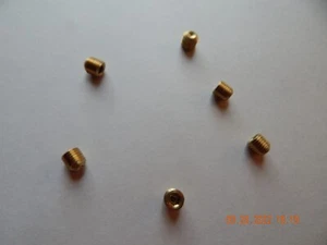 BRASS SOCKET SET SCREWS. 5/16-24 x 5/16" SAE. CUP POINT. 6 PCS. NEW - Picture 1 of 1