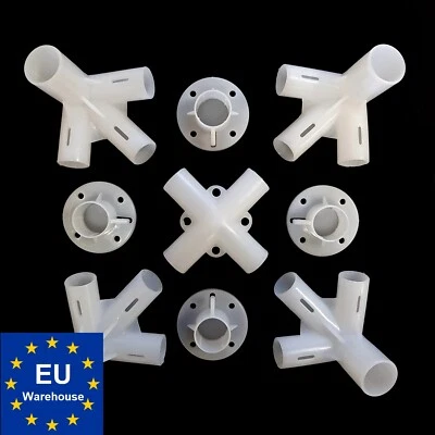 EASYPARTS4U 9x Spare Parts For 3x3m Gazebo Awning Tent Feet Corner Center Connector 25/19mm