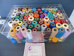 Pretty Punch Embroidery Yarn Thread OVER 100 Spools Colors NEW IN BOX - Picture 1 of 4