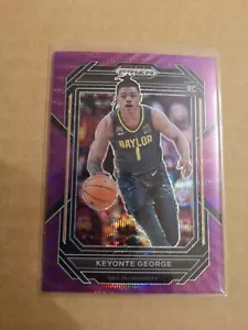 2023 Prizm Draft Picks, Keyonte George, RC, Purple Wave Prizm, Baylor - Picture 1 of 2