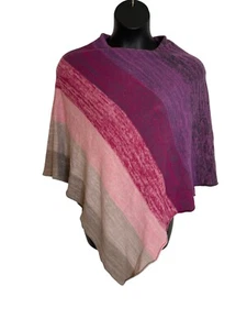 Jersey Mädchen Damen Mehrfarbig Strick Poncho Einheitsgröße Raymie Baumwollmischung E545 - Bild 1 von 6