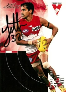 Signed 2012 SYDNEY SWANS AFL Premiers Card LEWIS JETTA - Bild 1 von 2