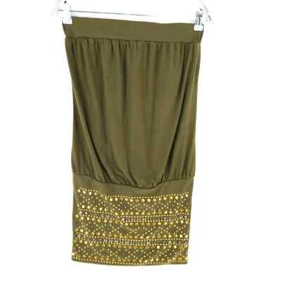 Baby Phat Verde Oscuro sin Mangas Vestido Mini Talla L - Imagen 1 de 4