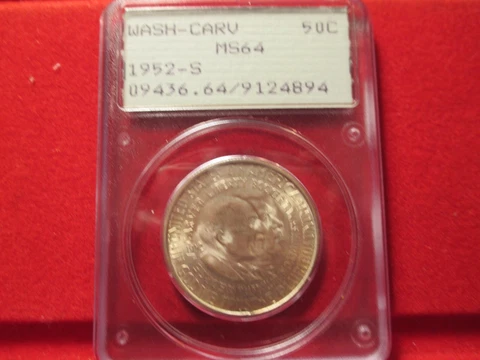 1952 S WASH-CARV PCGS OLD GREEN RATTLER MS 64 LOW MINTAGE Cover