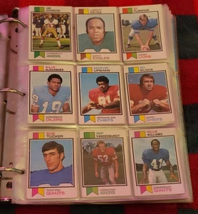 1970's Football Cards Sheet Of 9 #13 - Picture 1 of 2