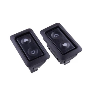 Interruptor de control de ventana de energía eléctrica universal para automóvil de 12 V encendido/apagado 6 pines CC 2 piezas - Imagen 1 de 4