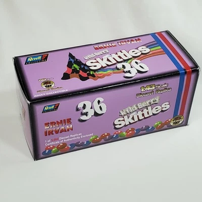 Ernie Irvan #36 Wild Berry Skittles 1998 1/43 diecast con estuche Foto 1 de 4