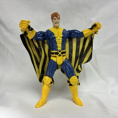 Figura de acción ToyBiz X-Men Banshee 1995 traje azul/amarillo y capa Marvel de colección Foto 1 de 4