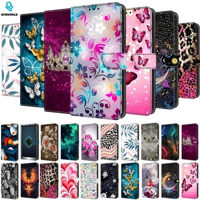 Wallet Flip Case For Samsung S6 S7 S8+ S9 S10 S9+ Magnetic Leather Stand Cover - Image 1 of 4