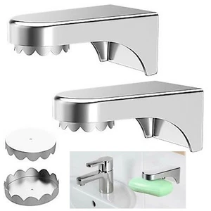 2x Neu Magnet Seifenhalter Magnethalterung Seife Seifenschale Seifenhalterung - Bild 1 von 8