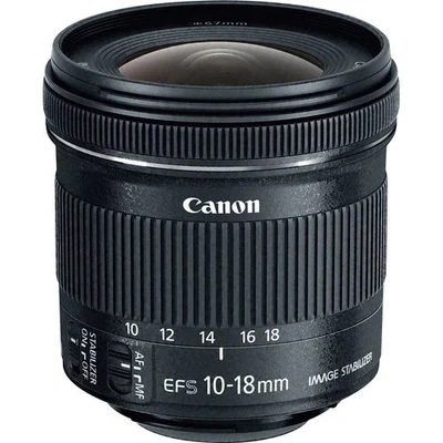 (NEW Open Box) Canon EF-S 10-18mm F/4.5-5.6 IS STM Lens (9519B002) - Image 1 of 4