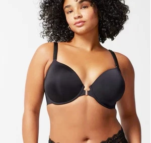 Soma Vanishing 360 Perfect Coverage Front Close Bra Black Size 40C New 67028105 - Picture 1 of 8