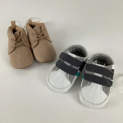Old Navy Baby Boy Shoe Lot Size 3-6mo Dressy Casual Tennis Shoes New with Tags - Image 1 of 4