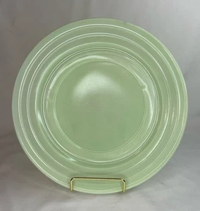 Vintage HAZEL ATLAS Moderntone Platonite 9” Dinner Plate Pastel Green - Picture 1 of 8