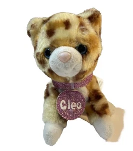 Justice Tan w Brown Leopard Spots Plush CLEO Bengal Kitty Cat Stuffed Animal 5” - Picture 1 of 9
