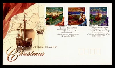 DR WHO 1996 CHRISTMAS ISLAND AUSTRALIA FDC SHIP CACHET COMBO M61427 - Image 1 of 2