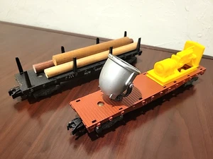American Flyer 24549 Erie Searchlight & 928 New Haven Log Car S Gauge - Picture 1 of 9