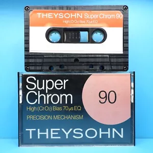 🦩 1x THEYSOHN Super Chrom 90 * IEC II tipo 2 * cassetta a nastro кассета * - Foto 1 di 3