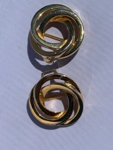 Talbot's Gold Circles Belt Buckles (only, no belt) - Picture 1 of 3