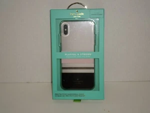 Kate Spade New York IPhone XS Max Playful & Strong Charlotte Stripe Slim NEW - Picture 1 of 5