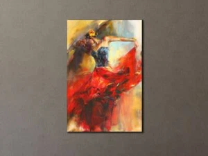 Flamenco Painting Wall Art Canvas Unframed Print Art - Picture 1 of 4