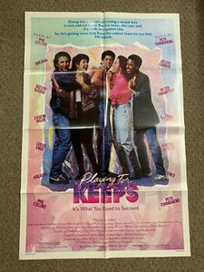 PLAYING FOR KEEPS Original Theatrical Movie Poster 1986 Townshend Lennon - Picture 1 of 6