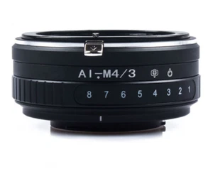 AI-M4/3 Tilt Adapter for Nikon AI Mount Lens to Micro 4/3 M4/3 MFT GH5 Camera - Picture 1 of 7