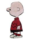 Charlie Brown Wooden Cut Out Tramp Art Handmade Hand-Painted 5 And 3/4 In Tall