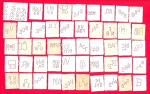 U. S. PERFIN Stamps Used 7😊 - Imagen 1 de 2