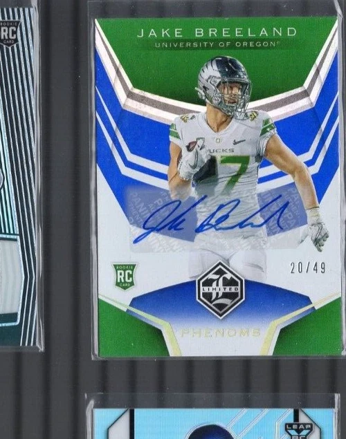 2020 Limited Phenoms Signatures BLUE #14 Jake Breeland Auto /49 - NM-MT - Image 1 of 1