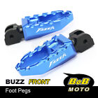 Blue Cnc Buzz Wide Front Foot Pegs For Yamaha Fz1 /S Fazer 13 14 15 16