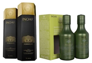 Inoar Dúo Argán Oil - 1 Pack + Inoar Morrocan Hair Straightening Treatment 2L