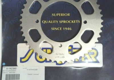 NOS KAWASAKI KX80 KX85 KX100 49-T ALUMINIO R.SPROCKET SUNST ENVÍO RÁPIDO Foto 1 de 2