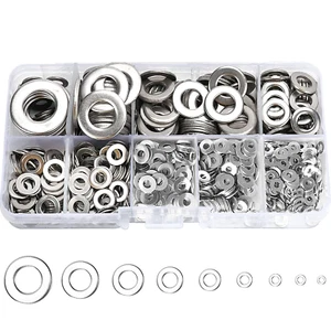 800 Pcs 304 Stainless Steel Flat Washers Assortment Set: 9 Sizes for Screws and - Picture 1 of 7