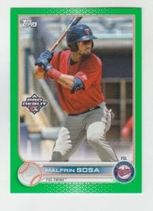Malfrin Sosa 2022 TOPPS PRO DEBUT GREEN ROOKIE PARALLEL /99 FCL TWINS - Picture 1 of 1