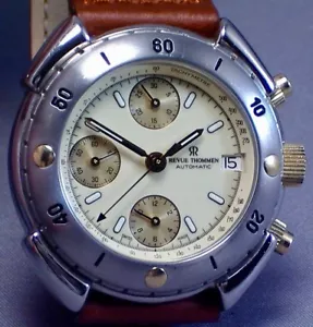 REVUE THOMMEN CHRONOMARK 2 Button Auto Chronograph - Valjoux 7750 With Box Steel - Bild 1 von 12