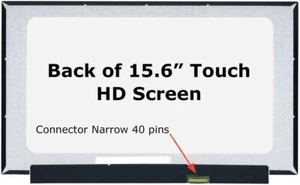 Lenovo 5D10T05359 B156XTK02.1 Ekran dotykowy LCD 15,6" HD 40 pin wąski dokładny P/N - Zdjęcie 1 z 7
