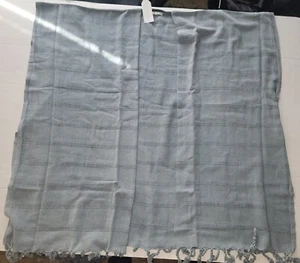 Turkish Towel USA TQUILL Women's Open Front Gray PONCHO One Size - Picture 1 of 7