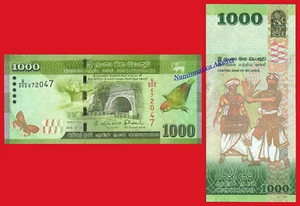 SRI LANKA 1000 Rupees rupias 2015 Pick 127c SC / UNC - Imagen 1 de 1