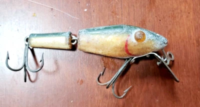 Vintage L&S MirrOlure 3" Sinker 15m Jointed Crankbait Fishing Lure 2 Hook - Image 1 of 3